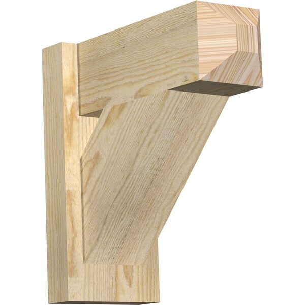 Ekena Millwork Traditional Craftsman Rough Sawn Outlooker, Douglas Fir, 6"W x 14"D x 14"H OUT06X14X14TRA04RDF - main